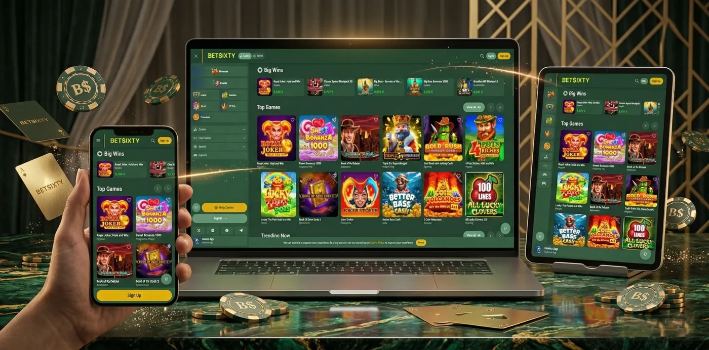 Inloggen bij Betsixty Casino